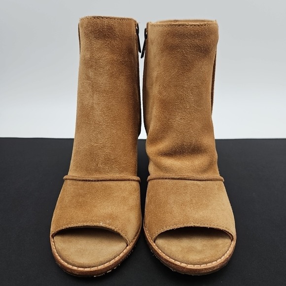 UGG Valencia Peep Toe Heeled Ankle Boots Booties Women's Size 7 New - Picture 2 of 8
